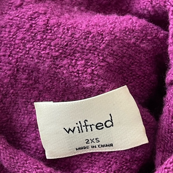 Aritzia Wilfred Purple Fitted Long Sleeve Blouse - Picture 5 of 5